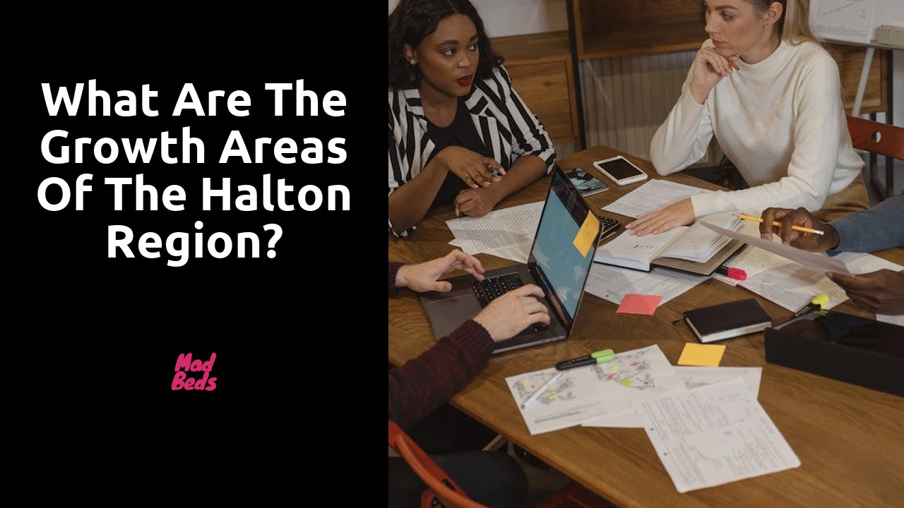 What are the growth areas of the Halton region?